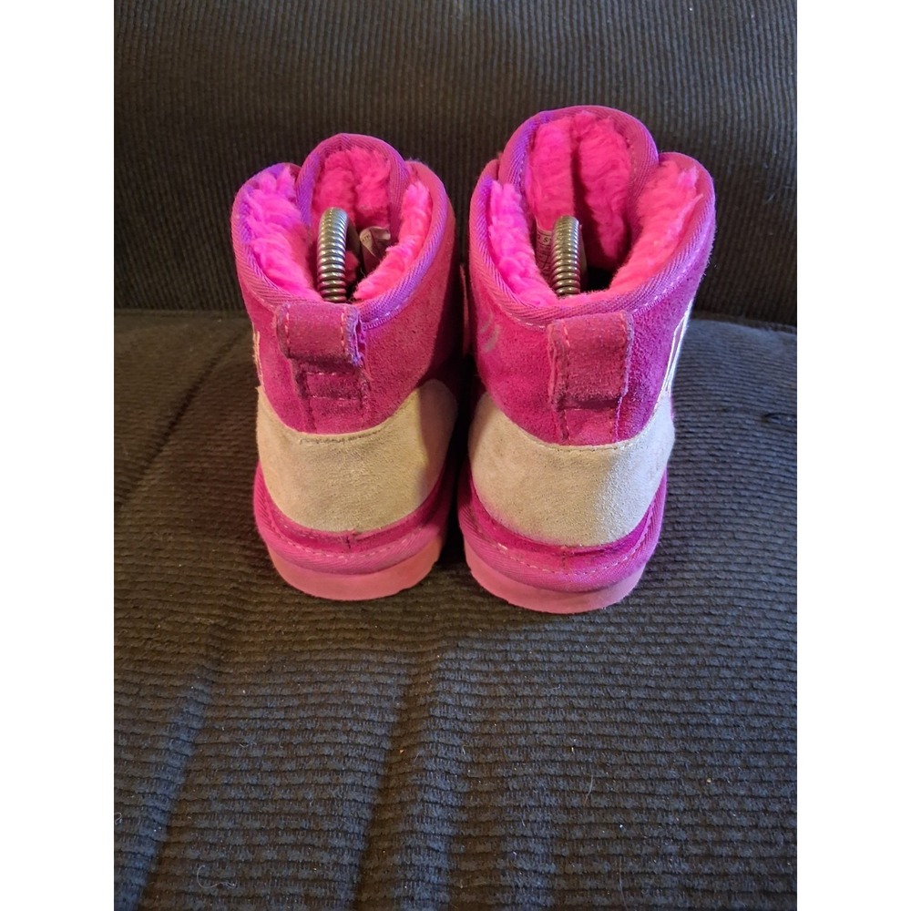 UGG Chukka Neumel Womens Boots 6 Pink Sorbet Suede Shearling Fur Lined - Picture 4 of 8